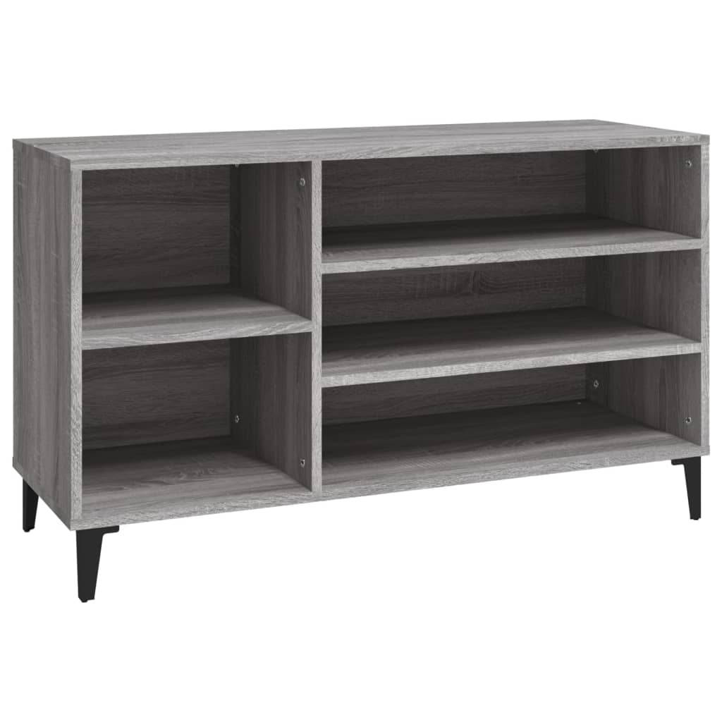 VIDAXL -Schuhschrank 102x36x60 cm propertiertes Holz Sonoma Grey