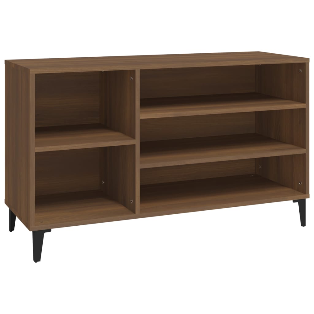 Vidaxl Schuhschrank 102x36x60 cm Eigenschaften Holzbraune Eiche Farbe
