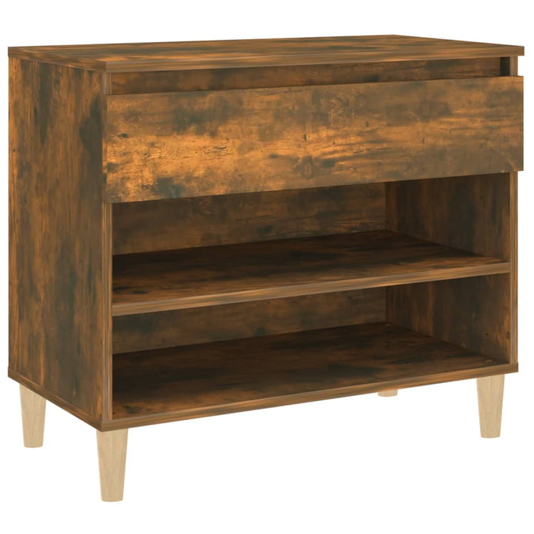 Vidaxl Schuhschrank 70x36x60 cm propertiertes Holzgeräuchchenfarbe gefärbt