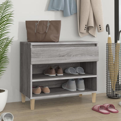 Vidaxl Schuhschrank 70x36x60 cm propertiertes Holz Sonoma Grey