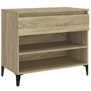 Vidaxl Schuhschrank 70x36x60 cm propertiertes Holz Sonoma Eiche gefärbt - afbeelding 2