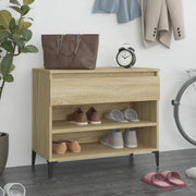 Vidaxl Schuhschrank 70x36x60 cm propertiertes Holz Sonoma Eiche gefärbt - afbeelding 1