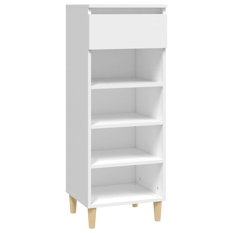 Vidaxl Schuhschrank 40x36x105 cm verarbeitetes Holz weiß