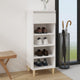 Vidaxl Schuhschrank 40x36x105 cm verarbeitetes Holz weiß