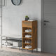 VIDAXL -Schuhregal 40x36x105 cm verarbeitete Holzgeräuchchen -Eiche gefärbt
