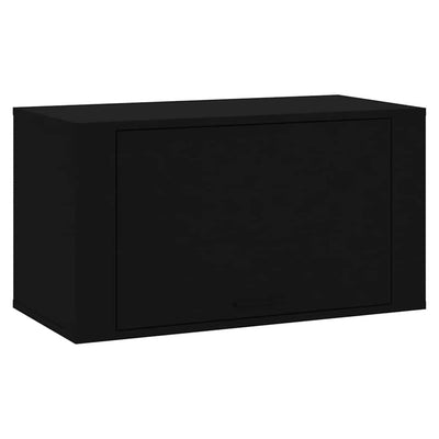 Vidaxl Wandschuhschrank 70x35x38 cm propertiertes Holz schwarz