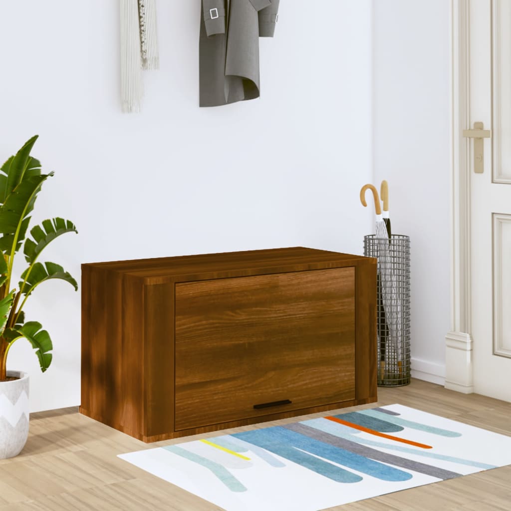 Vidaxl Wandschuhschrank 70x35x38 cm Festkiefer Pine Browniken