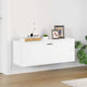 Vidaxl Wandschuhschrank 100x35x38 cm propertiertes Holz weiß