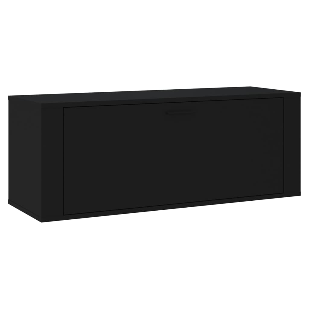 Vidaxl Wandschuhschrank 100x35x38 cm propertiertes Holzschwarz