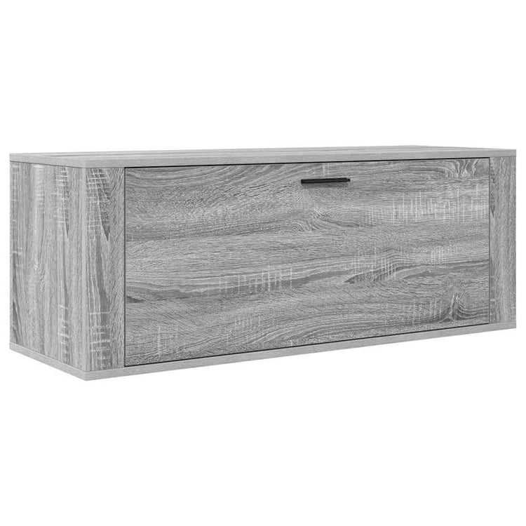 Vidaxl Wandschuhschrank 100x35x38 cm propertiertes Holzgrau Sonoma