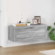 Vidaxl Wandschuhschrank 100x35x38 cm propertiertes Holzgrau Sonoma
