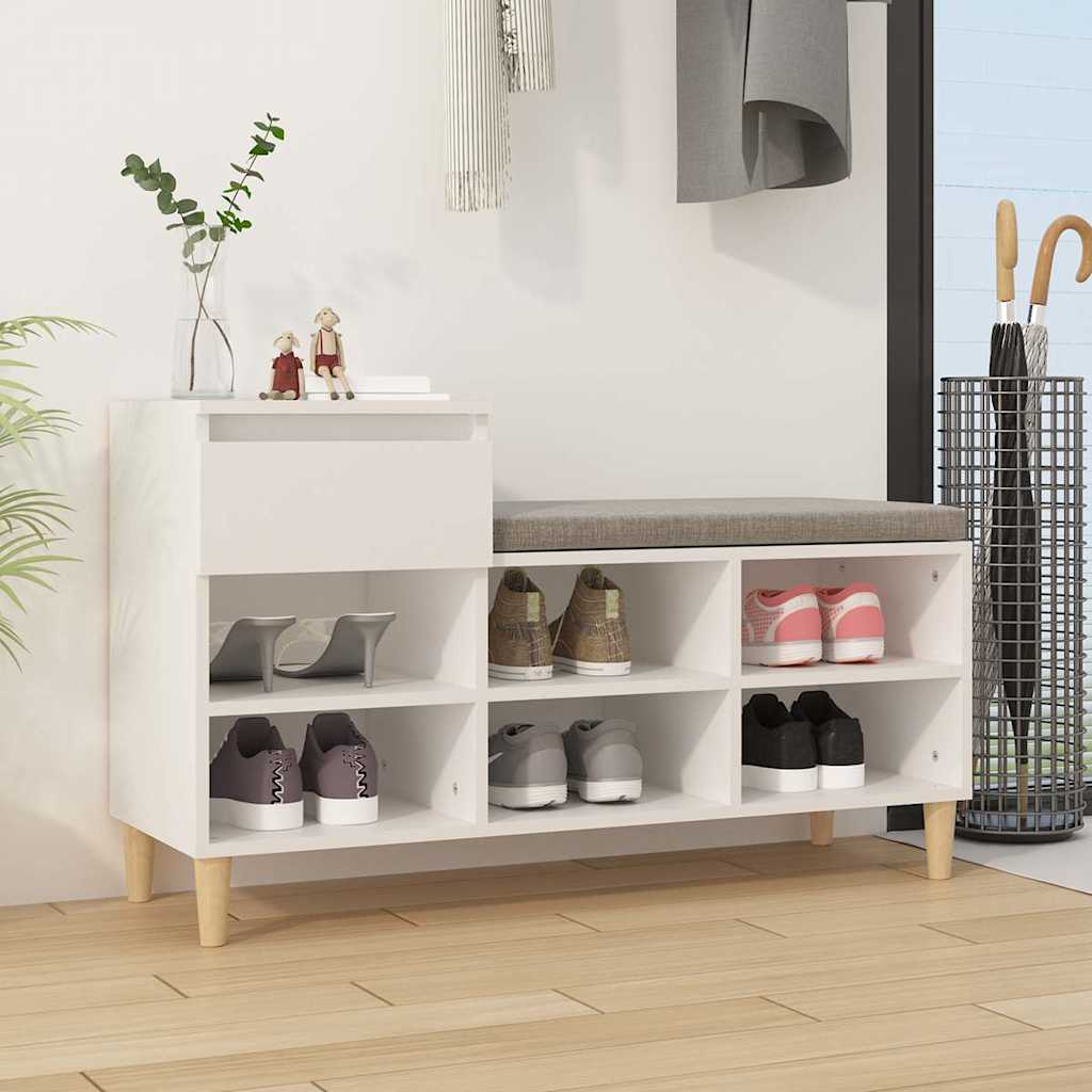Vidaxx Schuhschrank 102x36x60 cm Holzwerkstoff weiß