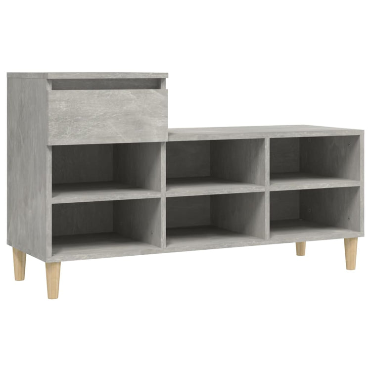 Vidaxx Schuhschrank 102x36x60 cm Holzwerkstoff betongrau