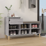 VIDAXL -Schuhschrank 102x36x60 cm propertiertes Holz Sonoma Grey - afbeelding 3