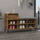 VIDAXL -Schuhschrank 102x36x60 cm propertiertes Holzgeräuchchen -Eiche gefärbt