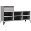 VIDAXL -Schuhschrank 102x36x60 cm propertiertes Holz Sonoma Grey
