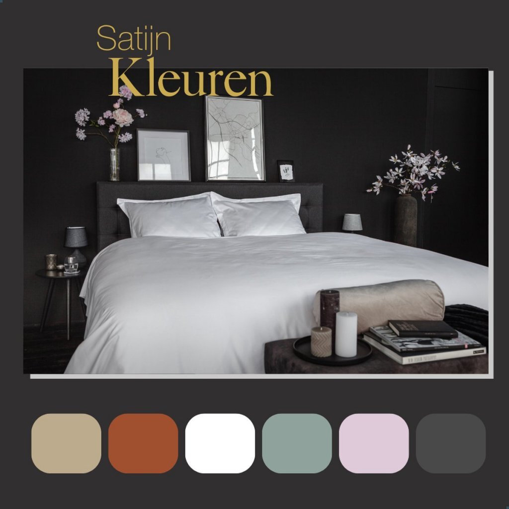 Zehn Cate Cotton Satin Single Duvet Cover 140x200 220 cm Weiß