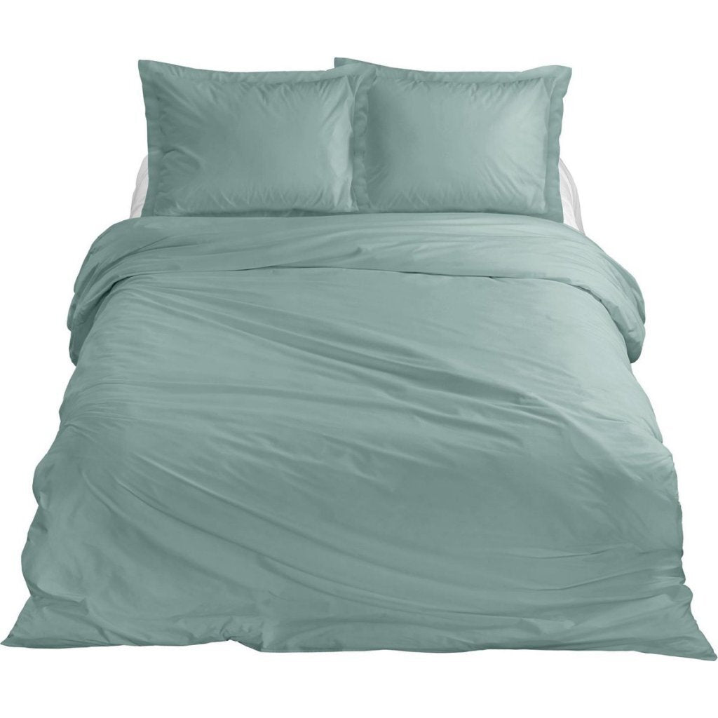 Zehn Cate Cotton Satin Single Duvet Cover 140x200 220 cm Minze