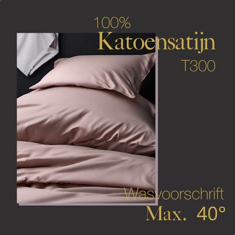 Zehn Cate Cotton Satin Single Duvet Cover 140x200 220 cm Rouge Pink