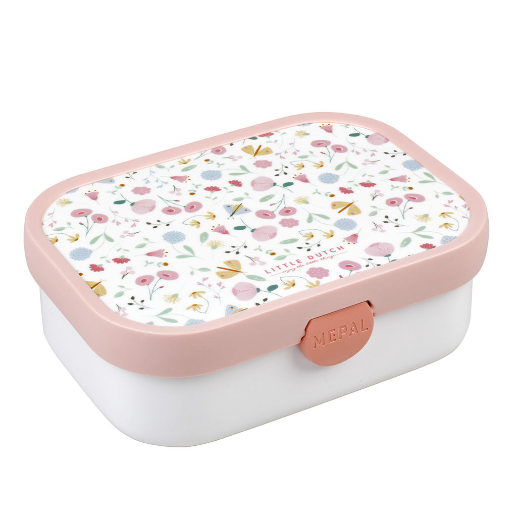 MEPAL Campus Lunchbox Blumen und Schmetterlinge rosa weiß