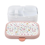MEPAL Campus Lunchbox Blumen und Schmetterlinge rosa weiß - afbeelding 3
