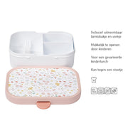 MEPAL Campus Lunchbox Blumen und Schmetterlinge rosa weiß - afbeelding 4