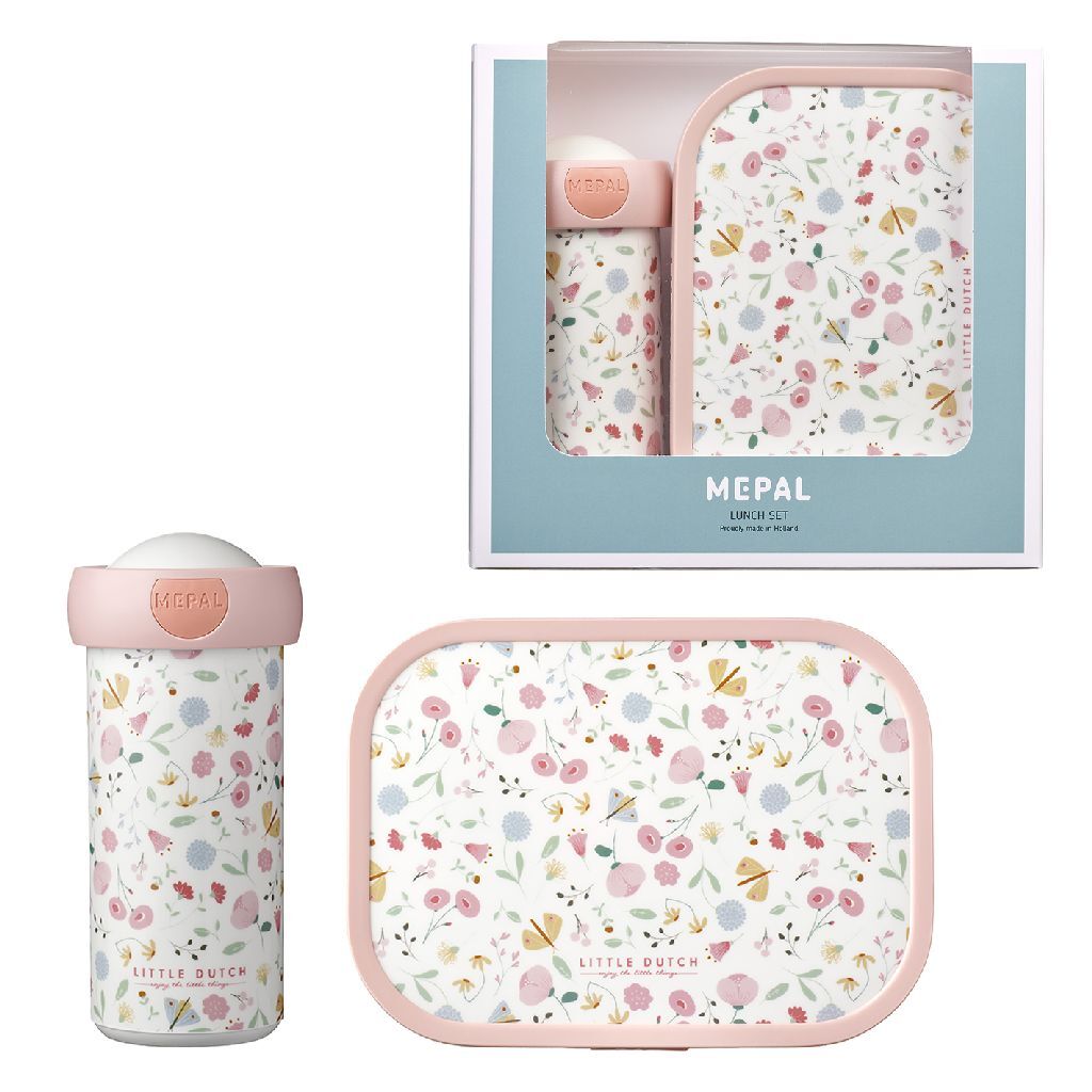 MEPAL -Mittagessen Set Blumen und Schmetterlinge