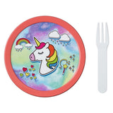 Mepal Campus Fruitbox Unicorn 300 ml rosa Grün - afbeelding 2