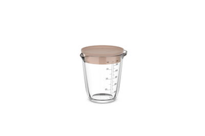 Glasmessbecher 500 ml mit Deckelkreide