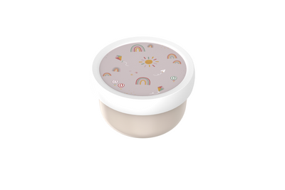 Mepal Obstbox Campus - 300 ml - inklusive Obstgabel - gut verschließbar - Snackbox - Sunshine Rainbow