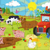 Rebo Puzzle 2x24 Teile - Bauernhoftiere