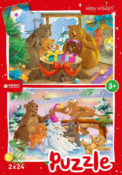 Neueinsatzproduktionen Weihnachten Bären Legpuzzel Junior 24 24 Stück