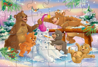 Neueinsatzproduktionen Weihnachten Bären Legpuzzel Junior 24 24 Stück