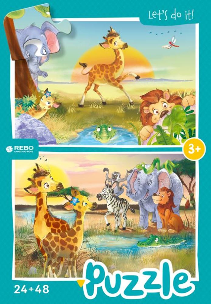 Rebo Puzzle 24 + 48 Teile - klein