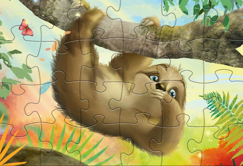 Rebo Productions Rebo-Puzzle 24 + 48 Teile – klein