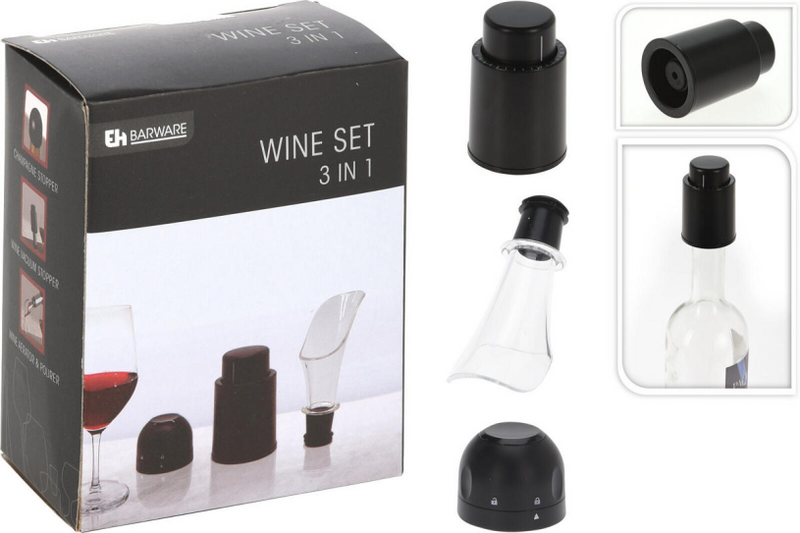 Ausgezeichnetes 3-in-1-Weinset für den Haushalt