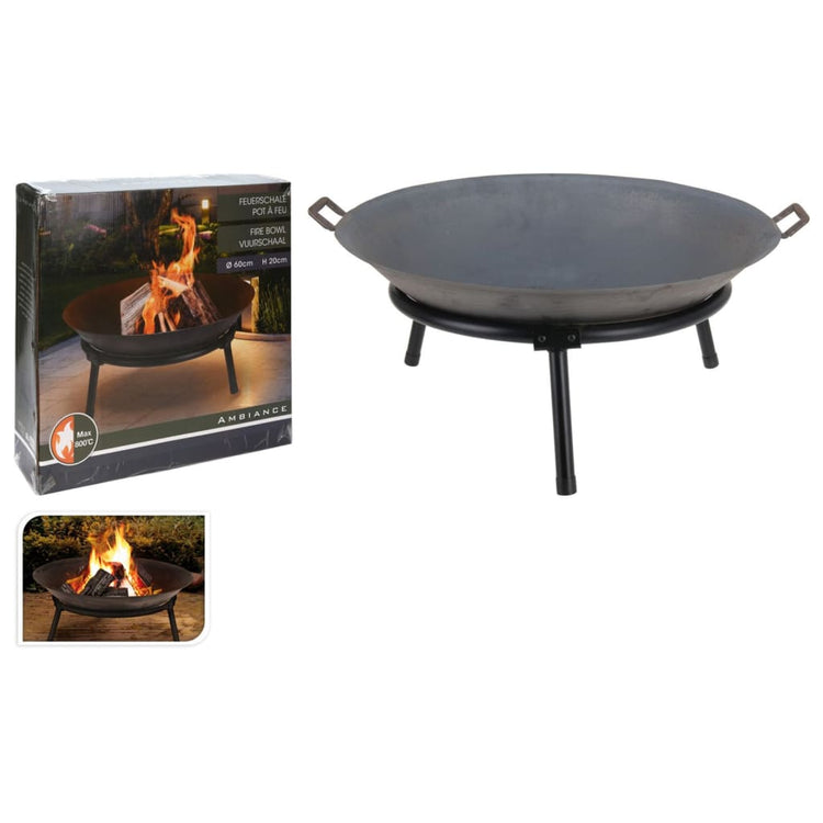 Prograrden Progarden Fire Bowl mit Griffen 60 cm Gusseisen