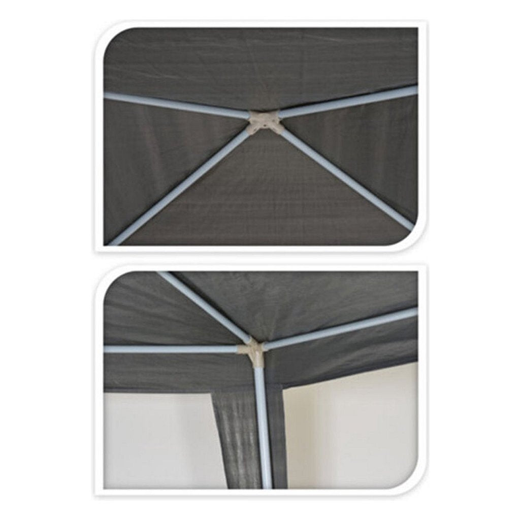 Pro Gartenpartyzelt 300x300cm grau