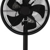 Excellent elektrischer Tischventilator 3 Geschwindigkeiten 40 W 35x27x57 cm schwarz