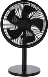 Excellent elektrischer Tischventilator 3 Geschwindigkeiten 40 W 35x27x57 cm schwarz - afbeelding 1