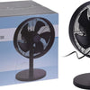 Excellent elektrischer Tischventilator 3 Geschwindigkeiten 40 W 35x27x57 cm schwarz