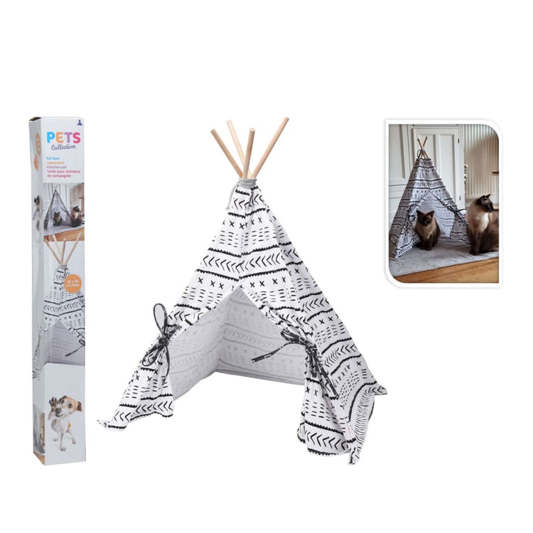 PETS Collection PETS Collection Dierent Zelt Tipi 56x56x74 cm Leinwand