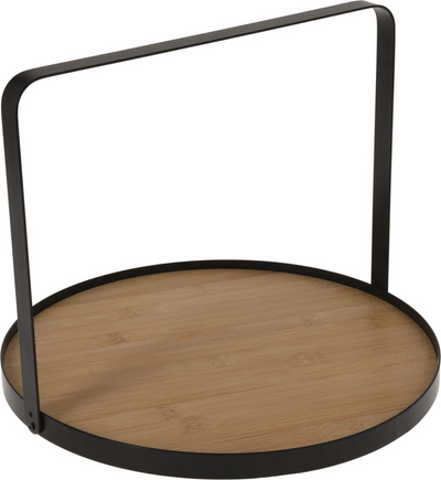 Servieren von Plateau Bambusmetall, 35 cm