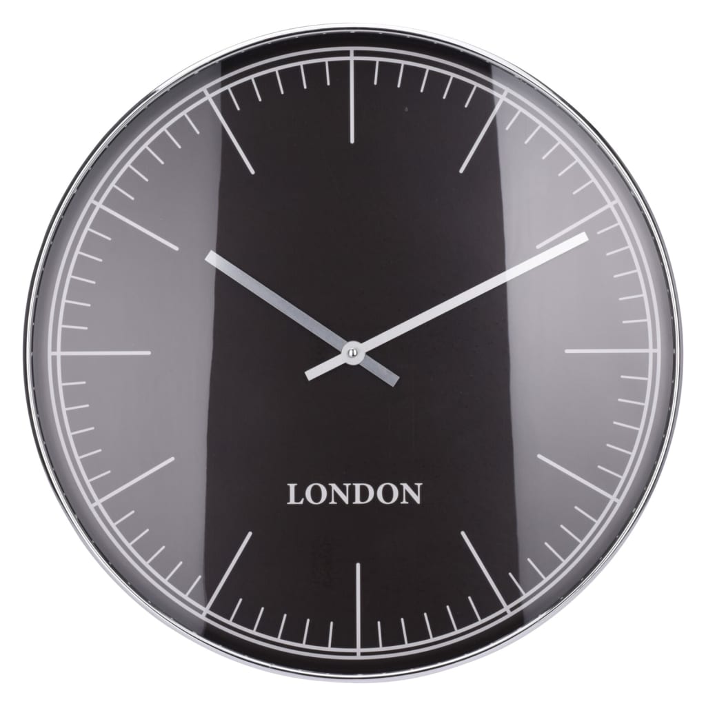 Hs Kollektion Hs Sammlung Wall Clock London Silber Schwarz