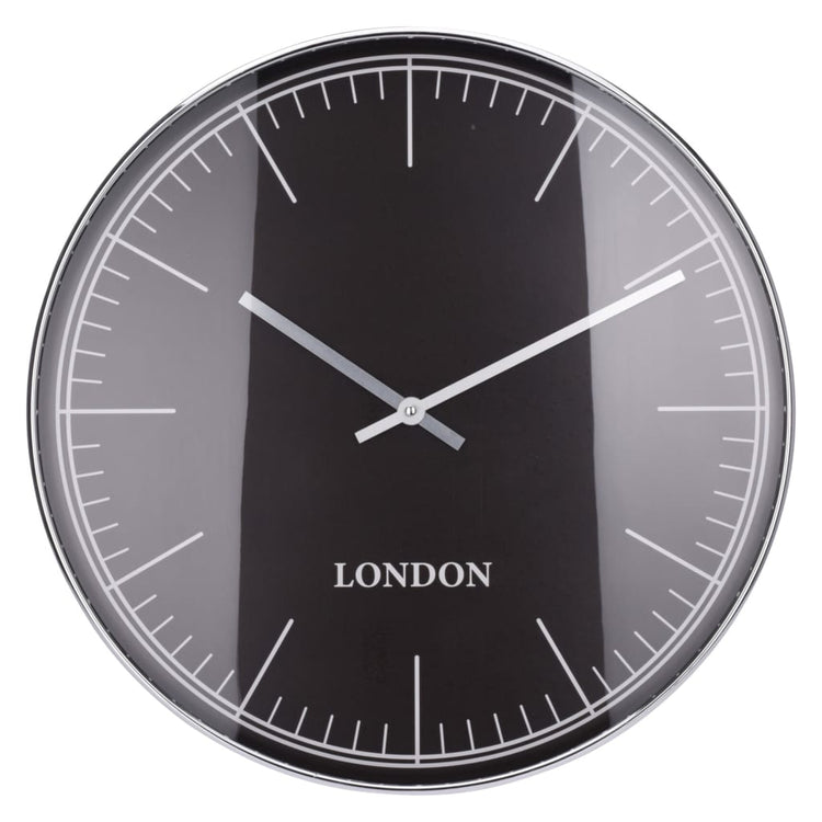 Hs Kollektion Hs Sammlung Wall Clock London Silber Schwarz
