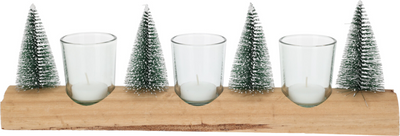 Home-Styling-Teelichthalter-Set mit Bäumen