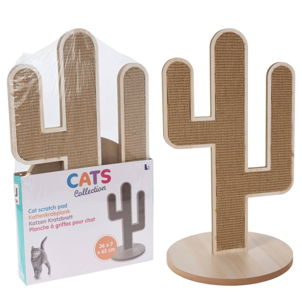Haustiere Sammlung Haustiere Sammlung Katze Kratzpol Kaktus 35x34.5x62 cm Naturel