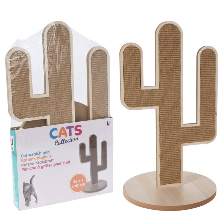 Haustiere Sammlung Haustiere Sammlung Katze Kratzpol Kaktus 35x34.5x62 cm Naturel