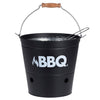 Prograrden Progrargen Barbecue Bucket BBQ 26 cm Mattschwarz