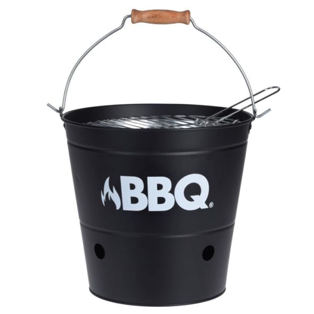 Prograrden Progrargen Barbecue Bucket BBQ 26 cm Mattschwarz
